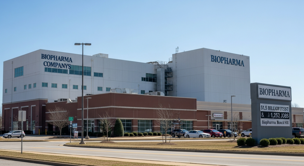 Biopharma Company Considers $1.5 Billion Investment, 1,252 Jobs in Rock Hill