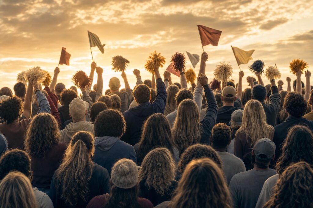 Stadium crowd