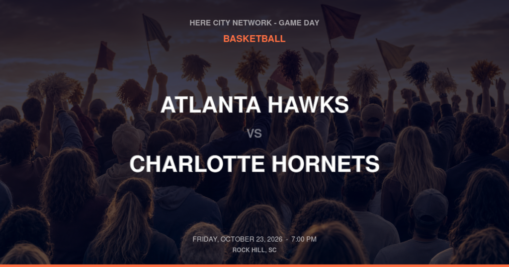Atlanta Hawks vs. Charlotte Hornets — Basketball Game Day — Charlotte, NC — Oct 23, 2026