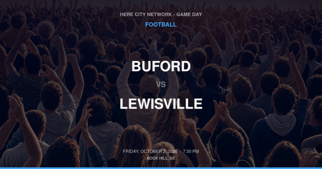 Buford vs. Lewisville — Football Game Day — Richburg, SC — Oct 2, 2026