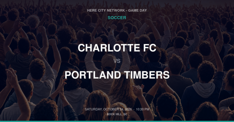 Charlotte FC vs. Portland Timbers — Soccer Game Day — Portland, OR — Oct 24, 2026