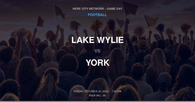 Lake Wylie vs. York — Football Game Day — York, SC — Oct 30, 2026
