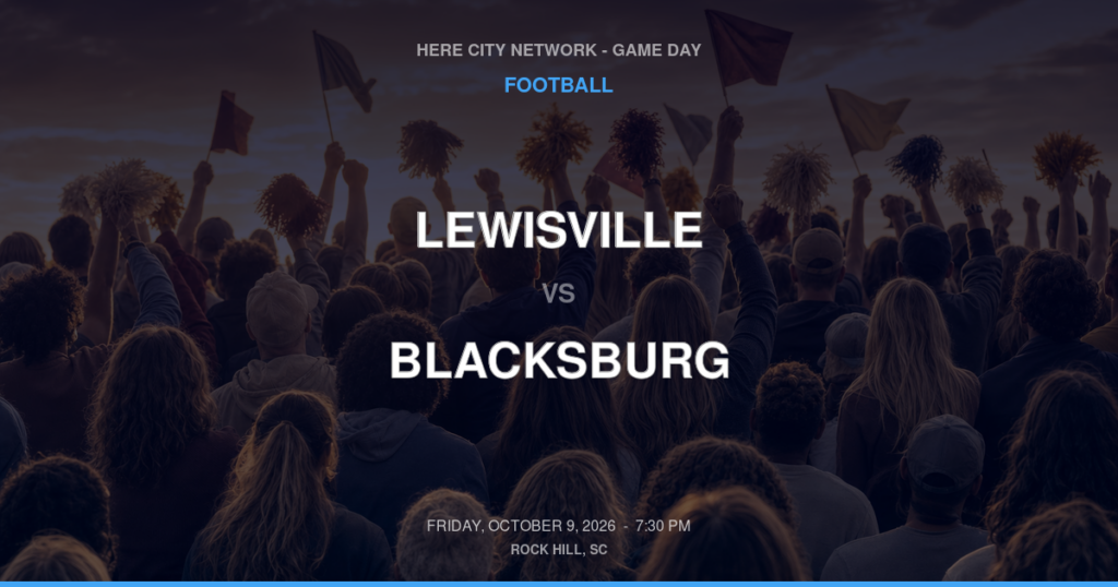 Lewisville vs. Blacksburg — Football Game Day — Blacksburg, SC — Oct 9, 2026