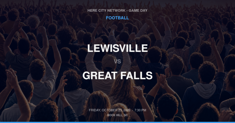 Lewisville vs. Great Falls — Football Game Day — Great Falls, SC — Oct 23, 2026
