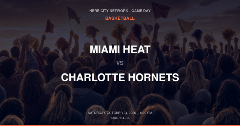 Miami Heat vs. Charlotte Hornets — Basketball Game Day — Charlotte, NC — Oct 24, 2026