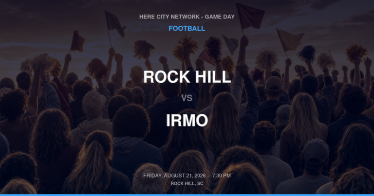 Rock Hill vs. Irmo — Football Game Day — Rock Hill, SC — Aug 21, 2026