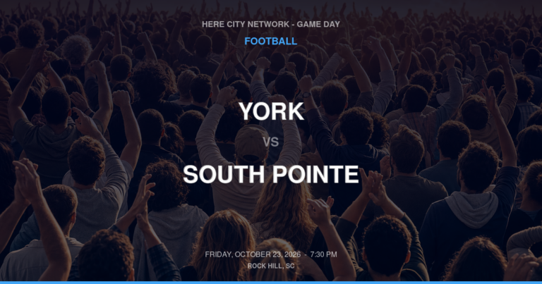 York vs. South Pointe — Football Game Day — Rock Hill, SC — Oct 23, 2026